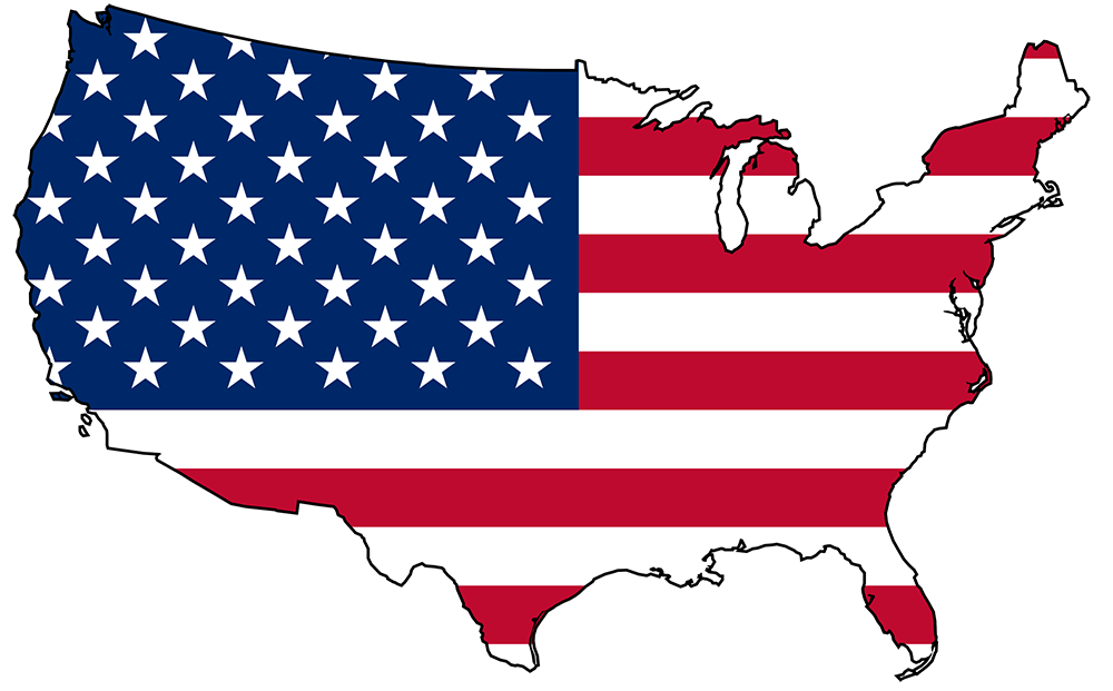 США карта